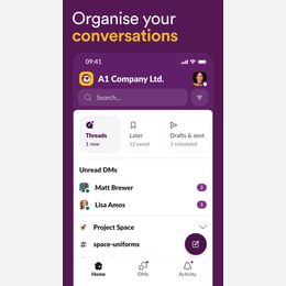 Slack Official iPhone listing sequence