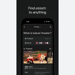 Perplexity - AI Search & Chat Official iPhone listing sequence