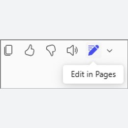 Microsoft Copilot Pages Edit in Pages handoff