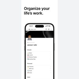 Notion: Notes, Tasks, AI Official iPhone listing sequence