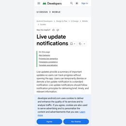 Android Live Updates Live update notification guidance
