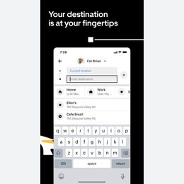 Uber - Request a ride Official iPhone listing sequence
